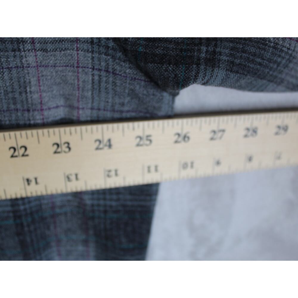 Vintage Pendleton Wool Shirt Mens XL Gray Shadow Plaid Pearl Snap Western - Picture 4 of 9